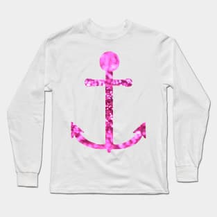 Glitter Anchor Long Sleeve T-Shirt